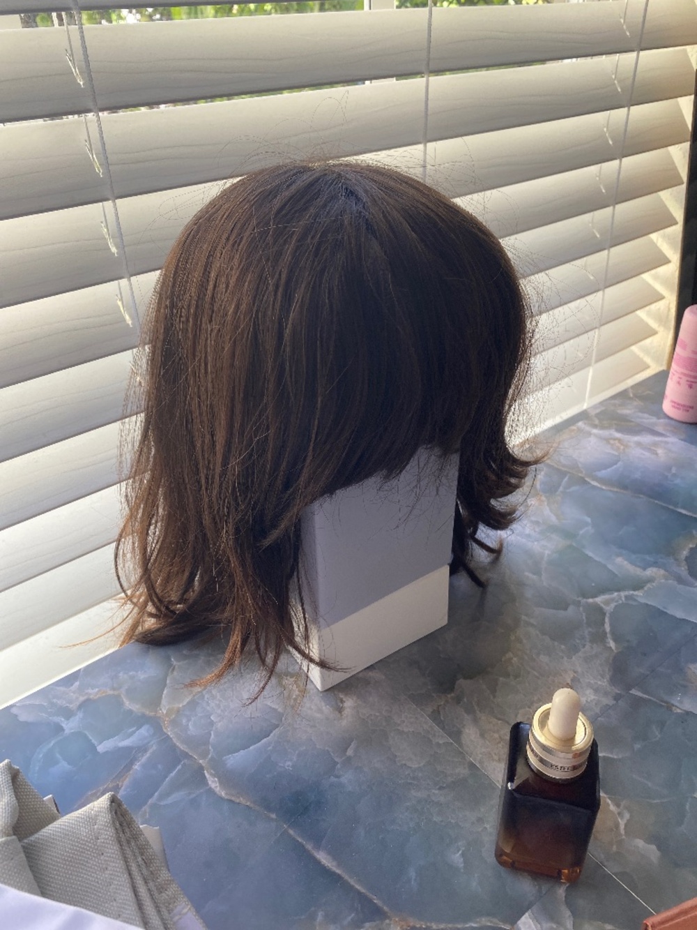 Irene layered bang wig